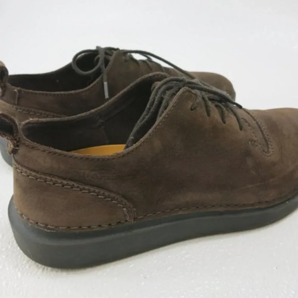 Clarks Active Air Dirty Nubuck Leather Oxfords Shoes Casual Footwear Mens Sz 8